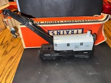 Vintage LIONEL O Gauge #6560 Gray Bucyrus Erie Crane Car