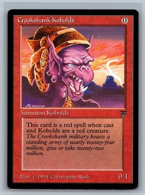 Magic The Gathering Legends Crookshank Kobolds MTG TCG CCG