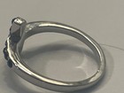 Black Crystal Cross Ring Cross Rhodium plated women’s 6.5 religious silver tone — photo 6