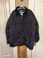 Walls Black Blizzard Pruf Work Jacket Men's 2XL Quilted. New