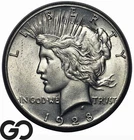 1928 Peace Dollar *Series Low Key Date* Frosty Choice BU++, Cartwheel Luster!
