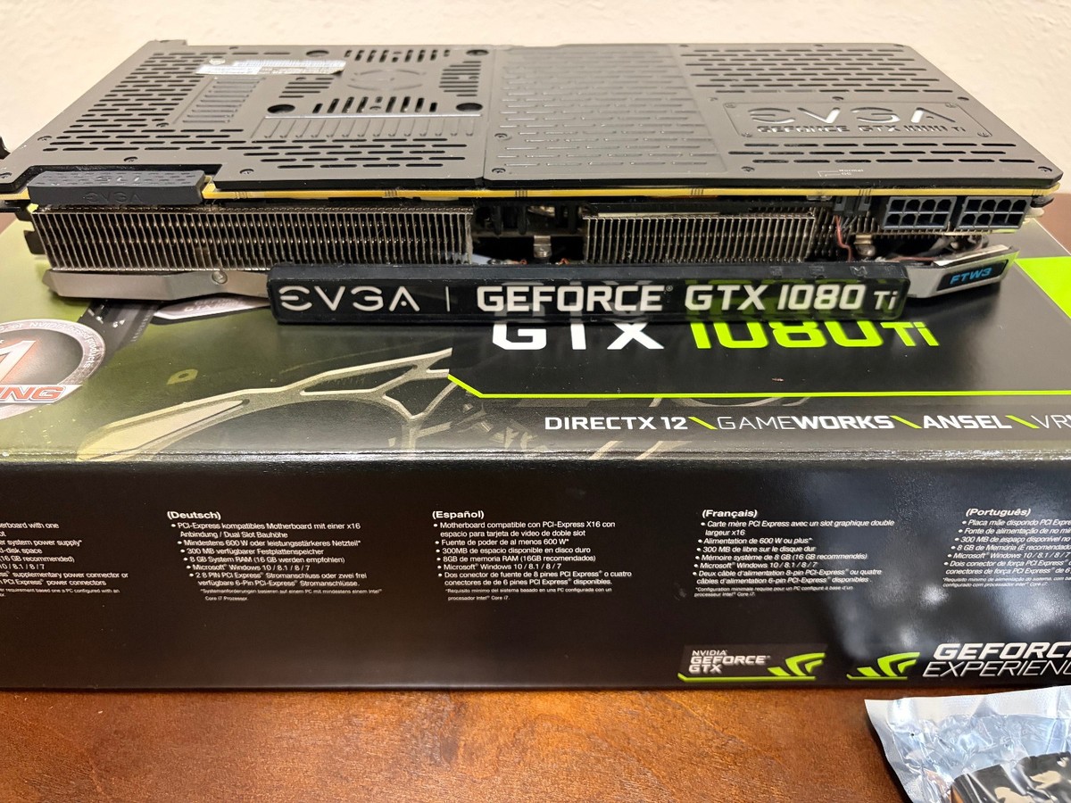 PCパーツ EVGA GeForce GTX1080TI FTW3 EVGA GeForce GTX 1080 Ti FTW3 Gaming 11GB GDDR5X Graphics Card