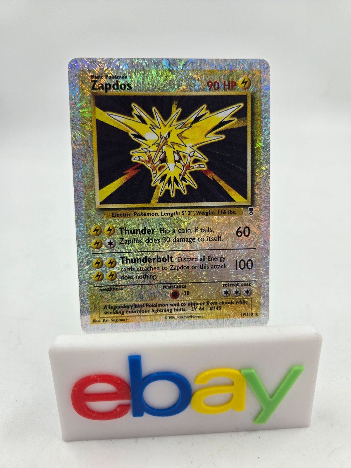 Zapdos 19/110 Legendary Collection Reverse Holo Rare 2002 Pokémon LP/PL