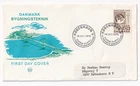 STAMP DENMARK "KOBENHAVN" "BYGNING STEKNIK" 1972 FDC ENVELOPE