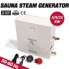 3-9KW Steam Generator Fast Pre-heat Bath Sauna ST-135M Controller Home SPA