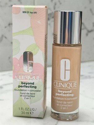 Clinique Beyond Perfecting Liquid Foundation + Concealer WN 01 Flax 1 fl oz