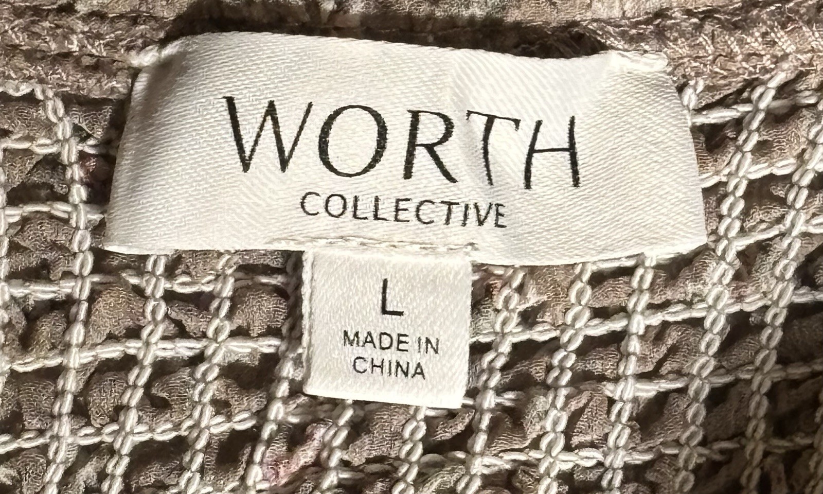 Worth Collective Women’s L Harlow Maxi Dress in Taupe Floral - Bump Friendly