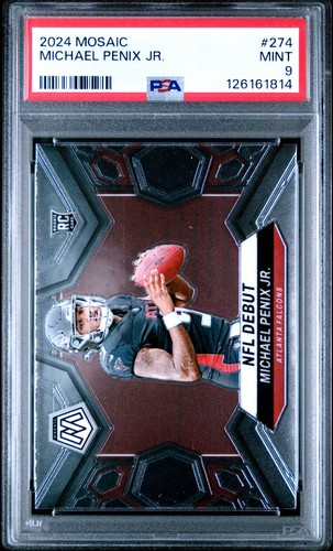 2024 Panini Mosaic - NFL Debut Michael Penix Jr. #274 (RC) PSA 9