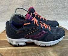 Saucony Women's size 8 Cohesion 9.5 Running Sneakers Navy Blue Purple S15262-34