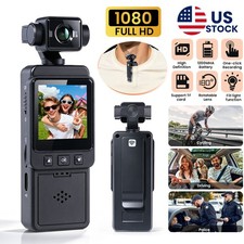 2K Mini Action Camera Vlogging Camera Wearable Body Cam for Cycling Sking Sports