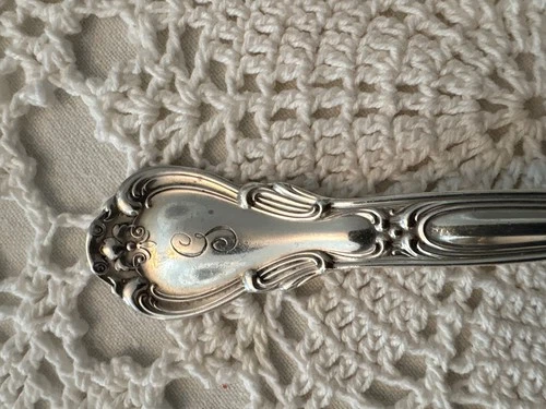 Gorham Chantilly Sterling Silver Tablespoon Serving Spoon with “g” monogram