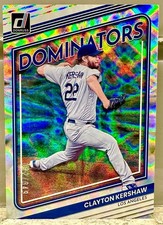 JERSEY # MATCH! 2022 Donruss Clayton Kershaw Dominators Silver 22/349! LAD (1/1)