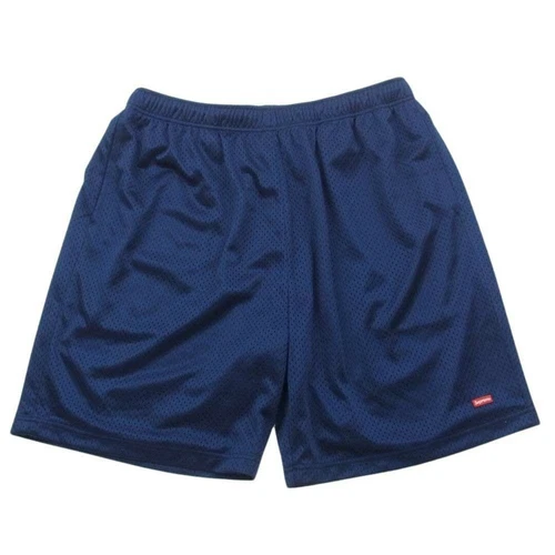 Supreme 24SS petite boîte baggy maille logo court short demi pantalon foncé utilisé LIFE 0