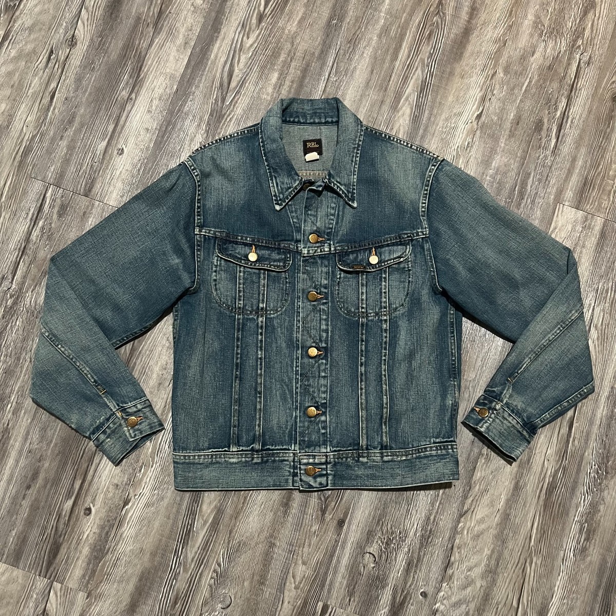 RRL Lot 271 Leeland Wash Denim Jacket Medium 13.6oz Japan | eBay