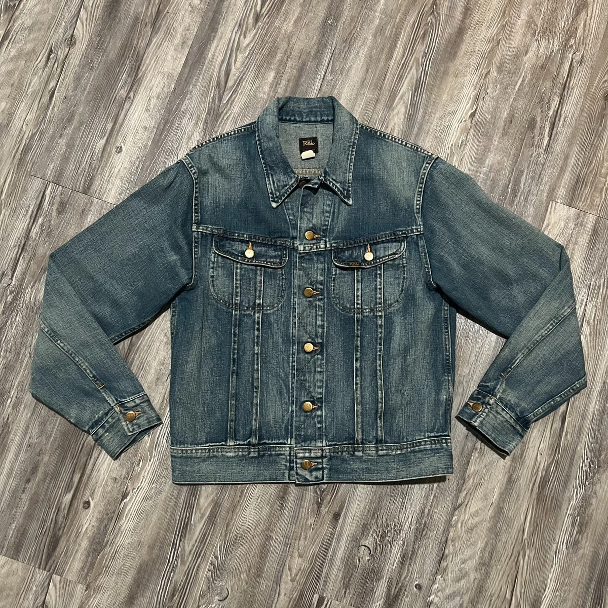 RRL Lot 271 Leeland Wash Denim Jacket Medium 13.6oz Japan | eBay