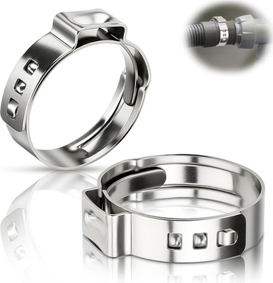 Einohrschellen 12.8-15.3mm 15 Stück Ohrschellen 304 Edelstahl Klemmschellen Eino