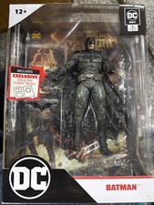 NEW DC McFarlane Page Punchers Batman White Black Adam Variant w  Comic Book