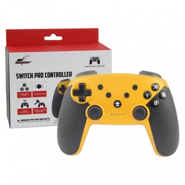 MANDO INALAMBRICO PARA NINTENDO SWITCH ANDROID PRO CONTROLLER AMARILLO
