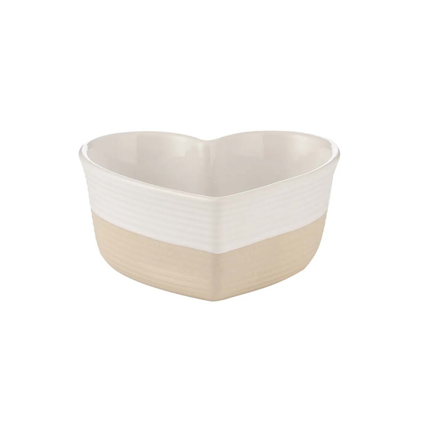 Baking Dish Stoneware Heart Shaped Pie Baking Mould Serving Dish 350ml Bakeware