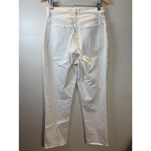 Abercrombie & Fitch 90s Straight Ultra High Rise Jeans Women’s 30/10 White Cream - Picture 5 of 5