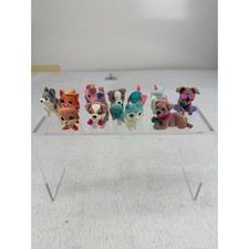 Lot of 11 Flocked Miniature Animal Figurines Dogs Unicorn Fox Llama Fuzzy Toys