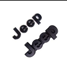 2014-2022 Jeep Grand Cherokee Black Replacement Nameplate Emblem Set Mopar Oem