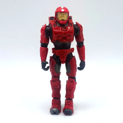 Halo 2 Red Spartan 2.75'' Inch Mini Figure Joyride Studios Slayer Multiplayer