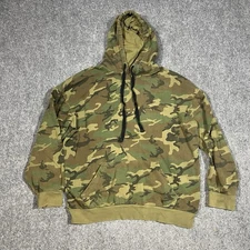 Hot Topic Hoodie Mens Large Army Military Camo