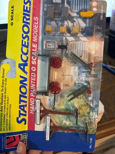🚂ACCESORIOS DE ESTACIÓN REALISTAS ESCALA O RM 519143 - PINTADOS A MANO 🚂 | Zustand: New
