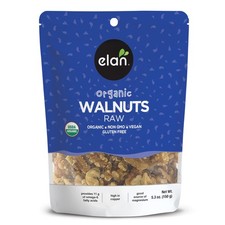 Nueces crudas orgánicas Elan 5,3 OZ bocadillo nutritivo sin gluten kosher vegano