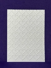 Hearts Sizzix Embossing Folder Scrapbooking Card Making