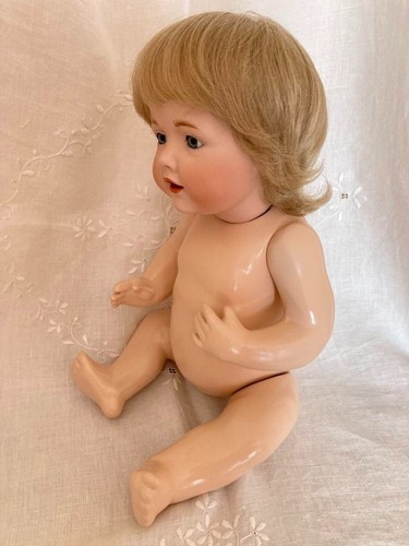 JDK 245 Kestner Hilda Antique Bisque Head Doll 43cm w/ Composition Body & Outfit - Picture 7 of 9