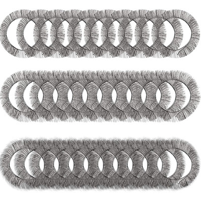 30 Pieces Doll Eyelashes Strips Eyelashes for Dolls Reborn Art Eye Lashes for...