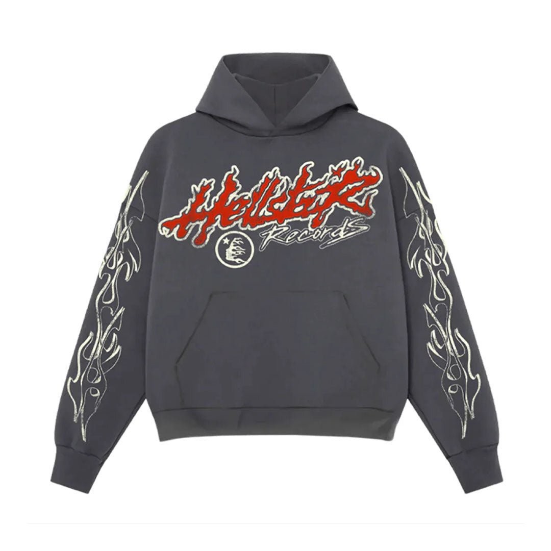 Hellstar Records Tour Hoodie Faded Black | eBay