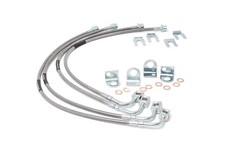 2007-2018 Jeep Wrangler JK Rough Country 89716 Brake Line Kit Fits 4-6in Lift