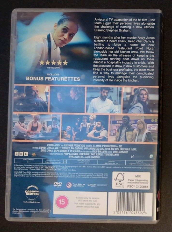 Boiling Point DVD BBC Chef Drama Stephen Graham Complete TV Drama Two ...