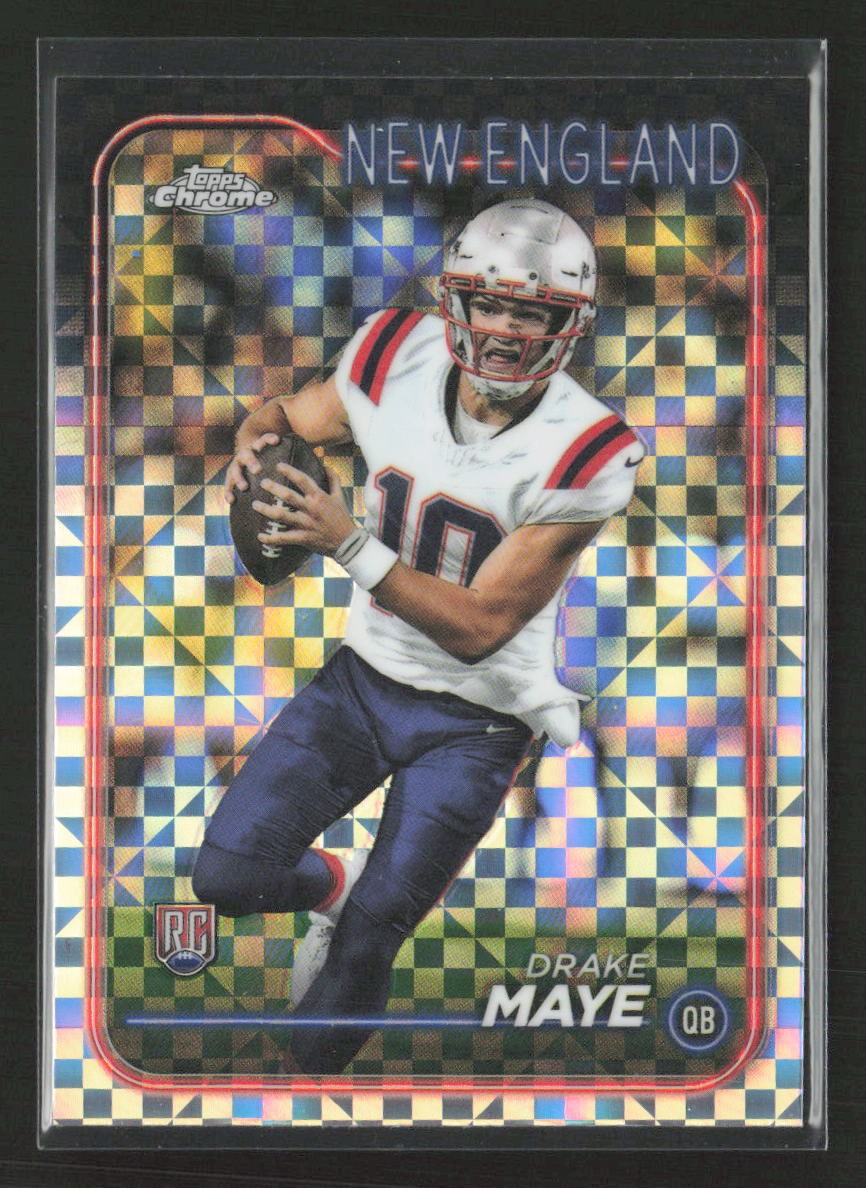 2024 Topps Chrome #203 Drake Maye X-Fractor