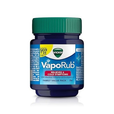 Vicks Vaporub - 25 ml (pack of 6) Free Shipping Worldwide