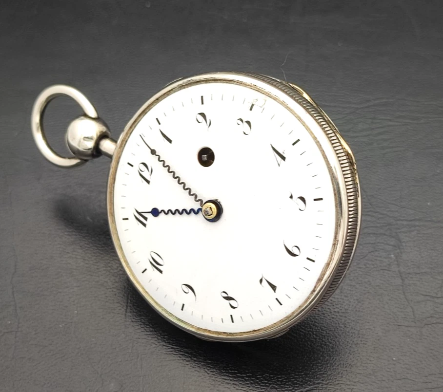 Montre gousset argent 56 mm, sonnerie heures et quarts - Photo 3/4