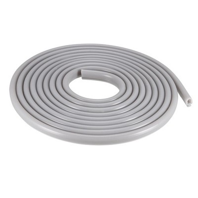 T-Slot Mount Window Weatherstrip Seal 6.5mm Bulb for 4mm Slot 3 Meters Long Gray
