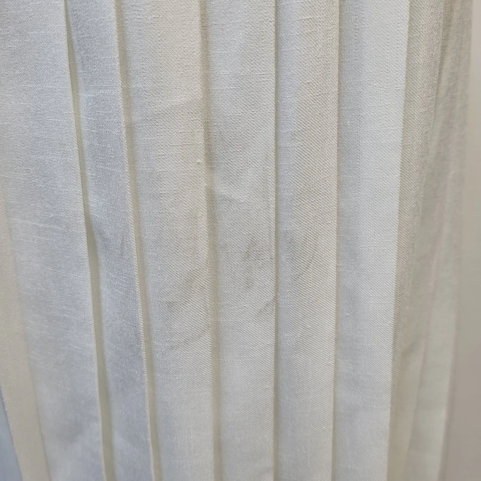 Windsmoor Vintage 80's Skirt Long White Pleated Women's 14 W32 - Image 4 of 4