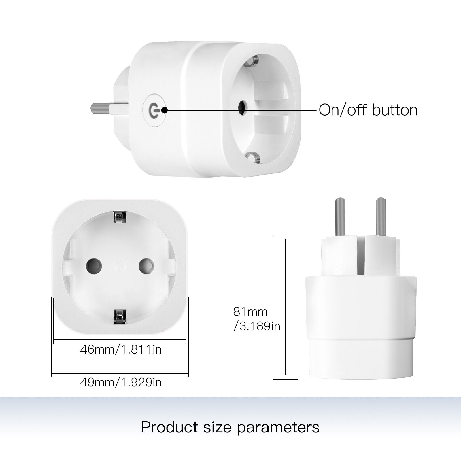 MOES WLAN Smart Dimmer Steckdose Für Dimmbar LED,Halogen,Glühlampen Alexa Google