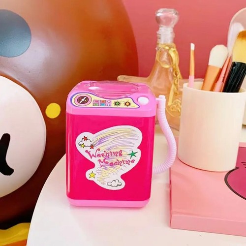 Nettoyeur Brosse de Maquillage Électrique Portable,Brosse de Maquillage et Machine de Nettoyage de Bouffées,b