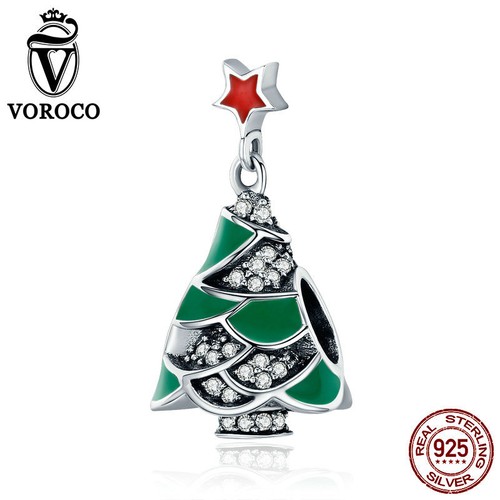 MOISSANITE CHRISTMAS TREE STUD EARRINGS IN STERLING SILVER - IVORY & EBONY