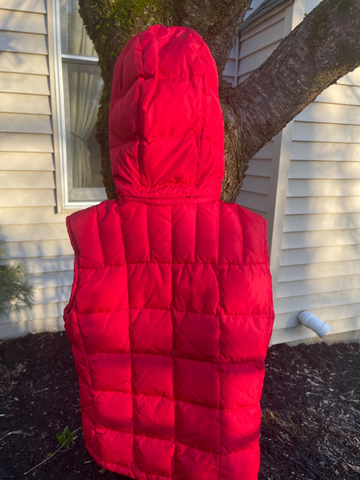 Rare Vtg Bogner Red Hooded Vest Fire + Ice Down and Feather 600 Size 34 US 4 image 5