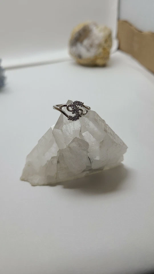 Precioso Anillo Delicado Cristal Estampado 925, TALLA 6 Foto 4 de 4