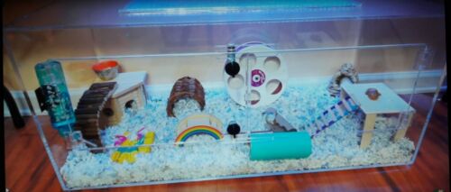 THE BEST HAMSTER CAGE EVER 3  - NEW SIZE -34 GALLON WITH LASER CUT CONSTRUCTION