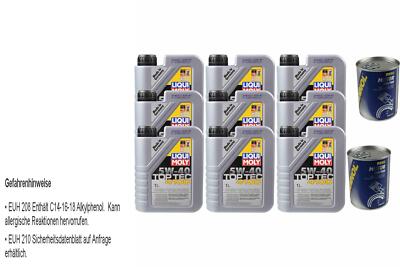 9L Motoröl Liqui Moly Top Tec 4100 5W-40 2x MANNOL Motor Doctor ADDITIV