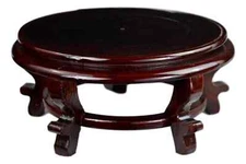 Wooden Fishbowl Display Vase Pot Tall Planter Stand Plant Pot Display Stand