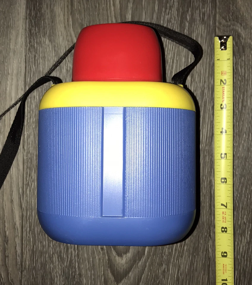 Termo térmico vintage Crown Corning Kids exterior con correa para el cuello Japón Foto 4 de 4